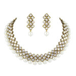 Buy Karatcart Kundan and pearl Necklace Set for Women - Purplle