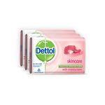 Buy Dettol Soap Value Pack Skincare (3 Pieces X 125 g) - Purplle