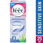 Buy Veet Hair Removal Cream Sensitive (25 g) (20% Extra) - Purplle
