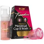 Buy WOW Skin Science Freedom Premium Menstrual Cup & Wash - Medium - Purplle