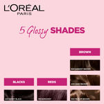 Buy L'Oreal Paris Casting Creme Gloss Hair Color With Glycolic Gloss Complex | Mini | Shade 200 - Ebony Black | 20ml + 20g + 5g - Purplle