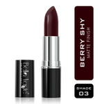 Buy Bella Voste Sheer Creme Lust Lipstick Berry Shy 03 (4.2 g) I Matte Finish I Cruelty Free I Enriched with Vitamin E I Long Lasting Improved Formula I One Stroke Aplication I Highly Pigmented - Purplle
