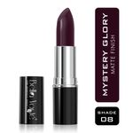 Buy Bella Voste Sheer Creme Lust Lipstick Mystery Glory 08 (4.2 g) I Matte Finish I Cruelty Free I Enriched with Vitamin E I Long Lasting Improved Formula I One Stroke Aplication I Highly Pigmented - Purplle