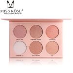 Buy Miss Rose 6 Color Highlighter Glow Kit 7003-037N2 - Purplle