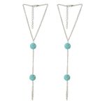 Buy Femnmas Turquoise Bead Barefoot Anklet - Purplle
