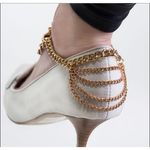 Buy Femnmas Multi Chain Draping Heel Anklet - Purplle