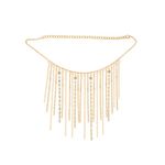 Buy Femnmas Multi Chain Rhinestone Heel Anklet - Purplle