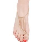 Buy Femnmas Multi Chain Pretty Beach Anklet - Purplle