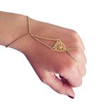 Buy Femnmas Leopard Ring Chain Bracelet - Purplle