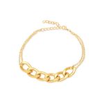 Buy Femnmas Gold Metal Chain Bracelet - Purplle