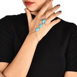 Buy Femnmas Blue Thumb Chain Bracelet - Purplle