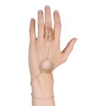 Buy Femnmas Golden Flower Ring Bracelet - Purplle