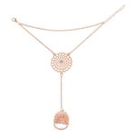 Buy Femnmas Golden Flower Ring Bracelet - Purplle