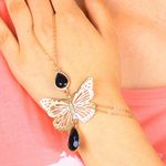 Buy Femnmas Butterfly Bracelet With Ring - Purplle