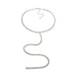 Buy Femnmas Long Crystal Collar Necklace - Purplle