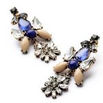 Buy Femnmas Blue Stone Party Earrings - Purplle