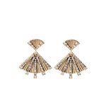 Buy Femnmas Vintage Fan Stud Earrings - Purplle