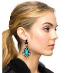 Buy Femnmas Green Dangle Celebrity Earring - Purplle