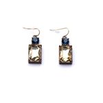 Buy Femnmas Crystal Lock Shape Earrings - Purplle