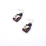 Buy Femnmas Crystal Lock Shape Earrings - Purplle