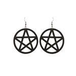 Buy Femnmas Pentagram Big Pop Earrings - Purplle
