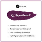 Buy SUGAR Cosmetics - Smudge Me Not - Liquid Lipstick - 23 Merry Berry (Dark Plum) - 4.5 ml - Ultra Matte Liquid Lipstick, Transferproof and Waterproof, Lasts Up to 12 hours - Purplle