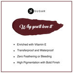 Buy SUGAR Cosmetics - Smudge Me Not - Liquid Lipstick - 25 Very Mulberry (Deep Berry) - 4.5 ml - Ultra Matte Liquid Lipstick, Transferproof and Waterproof, Lasts Up to 12 hours - Purplle