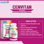 Buy Healthvit Cenvitan Women Multivitamin & Multimineral with 24 Nutrients (Vitamins and Minerals) - 60 Tablets - Purplle