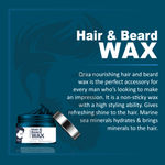 Buy Qraa Nourishing Styling Hair And Beard Wax With Marine Sea Minerals (100 g) - Purplle