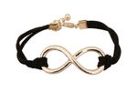 Buy Crunchy Fashion Infinite Love Black Bracelet - Purplle