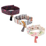 Buy Crunchy Fashion Jewellery Stylish Unisex Stap Bracelet Combo - Purplle