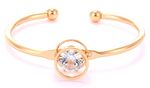 Buy Crunchy Fashion Zircon Studded Cuff Bracelet For Girls - Purplle