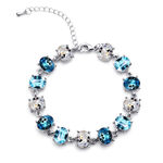 Buy Crunchy Fashion Jewellery Stylish Party Wear Austrain Crystal Bracelet Bangle - Purplle