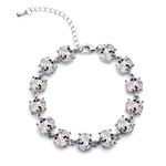 Buy Crunchy Fashion Austrain Crystal Bracelet Bangle - Purplle