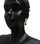 Buy Royal Bling Three Ad Row Brown Drop Earrings - Purplle