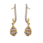 Buy Royal Bling Golden Bling Drop Earrings - Purplle