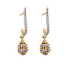 Buy Royal Bling Golden Bling Drop Earrings - Purplle