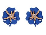 Buy Crunchy Fashion Flower Starfish Blue Studs - Purplle