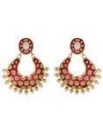 Buy Crunchy Fashion Red Tradtional Matka Earring - Purplle