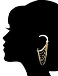 Buy Crunchy Fashion Party Girl Single Ear Cuff - Purplle