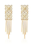Buy Crunchy Fashion Baroque Florid Golden Earrings - Purplle