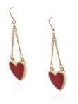 Buy Crunchy Fashion Rosy Heart Love Earrings - Purplle