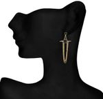 Buy Crunchy Fashion Voguish Squarish Black Layered Earrings - Purplle