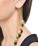 Buy Crunchy Fashion Lavish Frilly Hue Beauteous Earcuff - Purplle