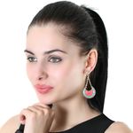 Buy Crunchy Fashion Bohemian Candy Beads Drops Earrings - Purplle