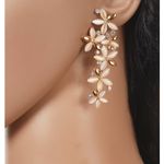 Buy Crunchy Fashion Classic Crystal Florette Drop Earrings - Purplle