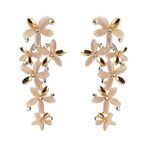 Buy Crunchy Fashion Classic Crystal Florette Drop Earrings - Purplle