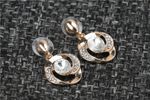 Buy Crunchy Fashion Twisted Tales White Crystal Earrings - Purplle