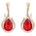 Buy Crunchy Fashion Gold Plated Earrings For Girls Fancy Party Wear Earrings - Purplle