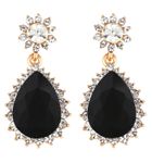 Buy Crunchy Fashion Stylish Gold Plated Earrings For Girlsblackearrings - Purplle